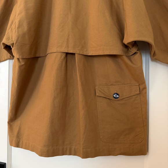 Vintage Trench style Cotton Chore Jacket Women Size Med: boho, heritage, utility - Picture 5 of 10